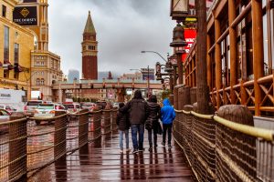 raining, family, scenery